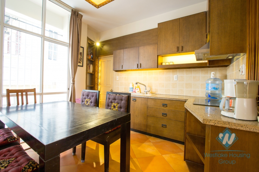 Fully furnished two bedrooms apartment for rent in Quan Thanh street